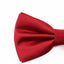 Mens Red Plain Coloured Checkered Bow Tie