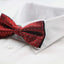 Mens Red, Silver & Black Star Polka Dot Patterned Bow Tie