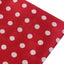 Mens Red & Silver Large Polka Dot Silk Pocket Square