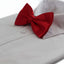 Mens Red Solid Plain Colour Bow Tie