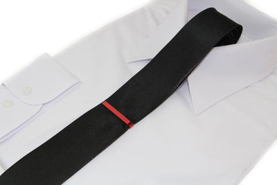Mens Red Tie Clip Clasp