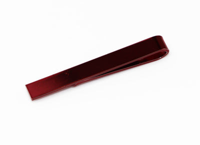 Mens Red Tie Clip Clasp