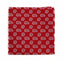 Mens Red, White & Black Mini Paisley Silk Pocket Square