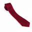 Mens Red Wine 5cm Skinny Plain Neck Tie