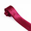 Mens Red Wine 5cm Skinny Plain Neck Tie