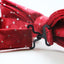 Mens Red With Silver Patterned Bow Tie