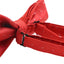 Mens Red With Silver Stars Matching Bow Tie & Pocket Square Set