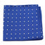 Mens Royal Blue & White Small Polka Dot Silk Pocket Square