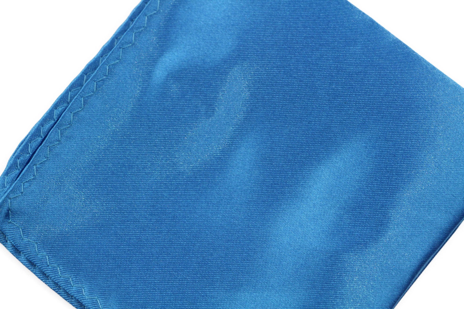 Mens Santorini Blue Pocket Square