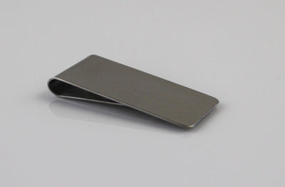 Mens Silver 2.5cms Wide Solid Money Clip
