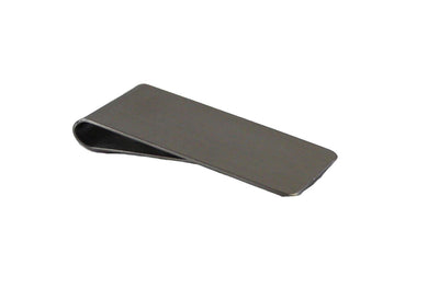 Mens Silver 2.5cms Wide Solid Money Clip