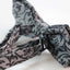 Mens Silver & Black Floral Patterned Bow Tie
