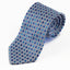 Mens Silver & Blue Mini Polka Dot Patterned 8cm Neck Tie