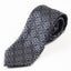 Mens Silver Circles Elegant Patterned 8cm Neck Tie