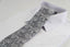 Mens Silver & Dark Grey Paisley Patterned 8cm Neck Tie