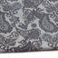 Mens Silver & Dark Silver Paisley Silk Pocket Square