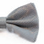 Mens Silver Disco Shine Checkered Patterned Bow Tie