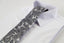 Mens Silver & Grey Paisley Patterned 8cm Neck Tie