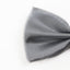 Mens Silver Grey Plain Coloured Checkered Bow Tie
