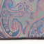 Mens Silver & Light Pink Paisley Silk Pocket Square
