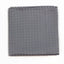 Mens Silver Striped Square Silk Pocket Square