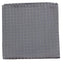 Mens Silver Striped Square Silk Pocket Square