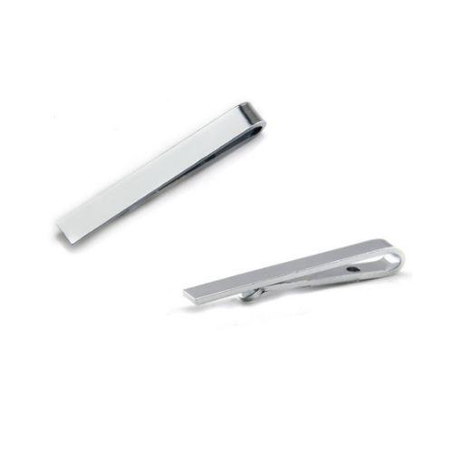 Mens Silver Tie Clip Clasp