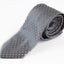 Mens Silver Tinsel Striped Patterned 8cm Tie