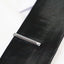 Mens Silver Two Dent Pattern Tie Clip Clasp