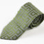 Mens Silver With Olive Green Maze Patterned 8cm Neck Tie