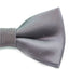 Mens Silver With Silver Stars Matching Bow Tie & Pocket Square Set