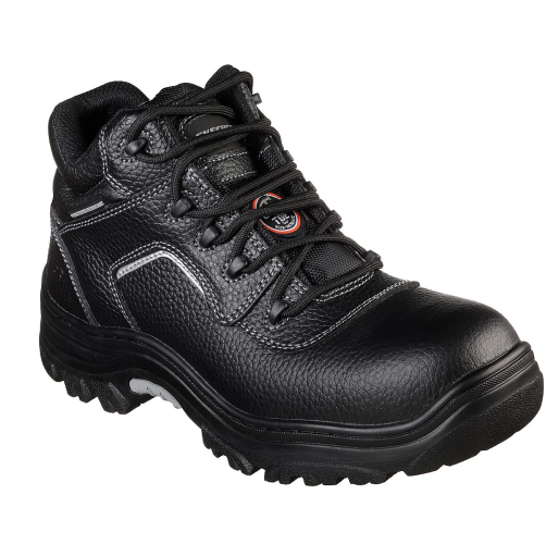 Mens Skechers Burgin - Sosder Black Work Safety Composite Toe Boots