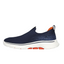 Mens Skechers Go Walk 7 Navy/Orange Slip On Sneaker Shoes