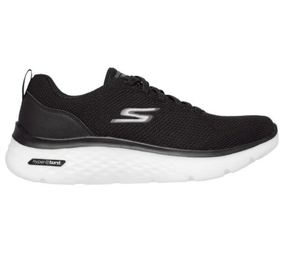 Mens Skechers Go Walk Hyper Burst - Nanocore Black/White Walking Shoes