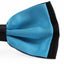 Mens Sky Blue Two Tone Layered Bow Tie