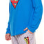 Mens Superman Pyjamas Pyjama Tracksuit Adult Super Man Sleep Set