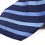 Mens Thick Navy & Blue Striped 8cm Patterned Neck Tie