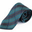Mens Turquoise & Light Brown Rectangular Striped Patterned 8cm Neck Tie