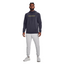 Mens Under Armour Fleece Lockup Tempred Steel/ Odyssey Yellow Hoodie
