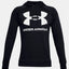 Mens Under Armour Ua Rival Fleece Big Logo Hoodie Sweatshirt Black