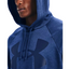 Mens Under Armour Ua Rival Fleece Big Logo Hoodie Sweatshirt Blue / Heather - M