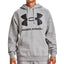 Mens Under Armour Ua Rival Fleece Big Logo Hoodie Sweatshirt Mod Gray/Light Heather/Black