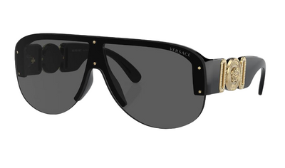 Mens Versace Sunglasses Ve4391 Black/Dark Grey Sunnies