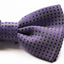 Mens Violet Polka Dot Patterned Bow Tie