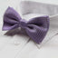 Mens Violet Polka Dot Patterned Bow Tie