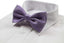 Mens Violet Polka Dot Patterned Bow Tie