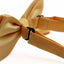 Mens Warm Yellow Plain Coloured Checkered Bow Tie