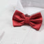 Mens Watermelon Red Plain Coloured Checkered Bow Tie