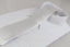Mens White 8cm Plain Neck Tie