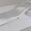 Mens White Classic 10cm Plain Neck Tie